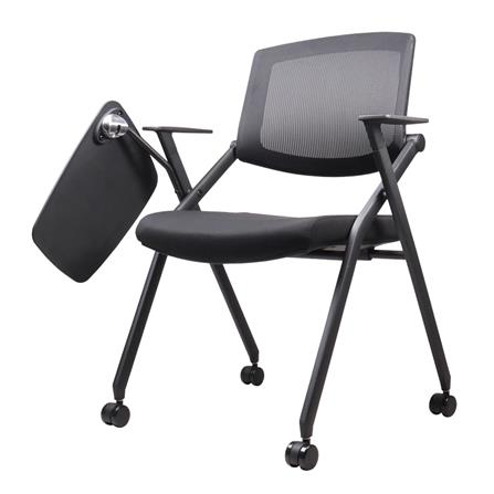 เก้าอี้สำนักงาน OFFICEINTREND DO LECTURE CHAIR WITH TABLET AND CASTORS สีดำ