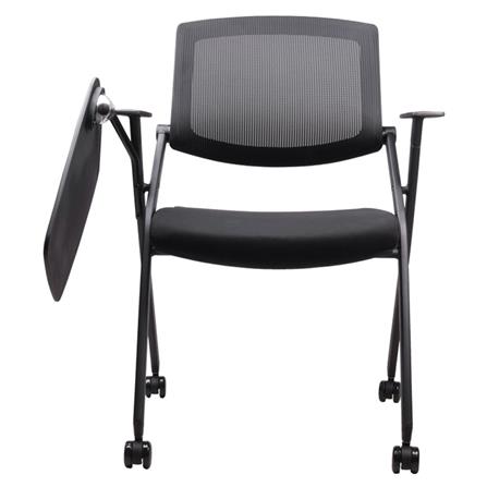 เก้าอี้สำนักงาน OFFICEINTREND DO LECTURE CHAIR WITH TABLET AND CASTORS สีดำ_1