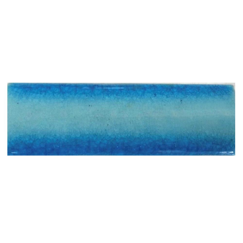 กระเบื้องสระว่ายน้ำมุมนอก 1x4 นิ้ว KENZAI GO-101 อินเดียนกรีน 240P