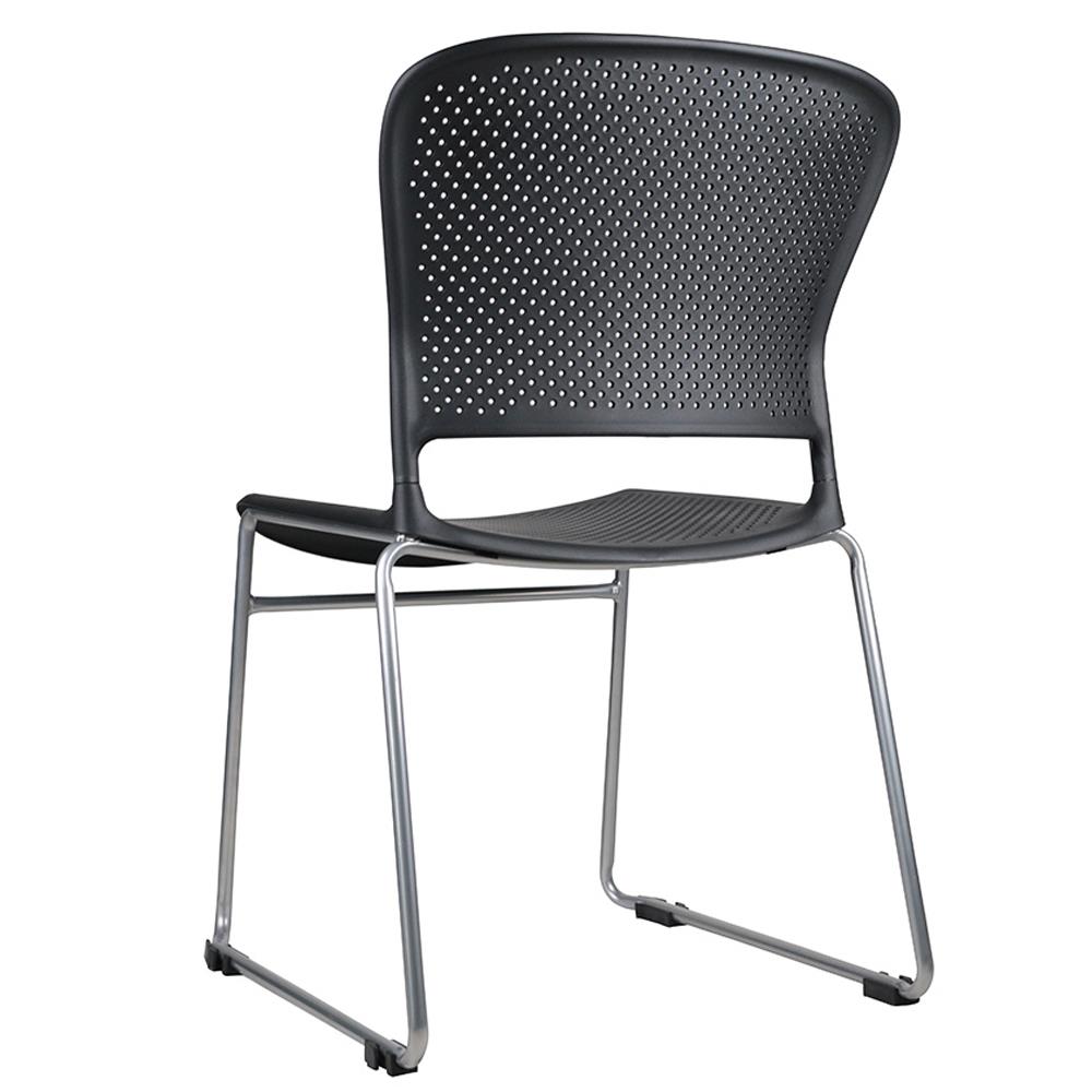 เก้าอี้สำนักงาน OFFICEINTREND SIMPLE STACK CHAIR สีดำ