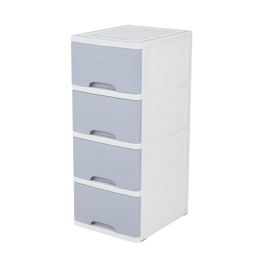 ตู้ลิ้นชัก 4 ชั้น STACKO KS-514G 36x43.5x87 ซม. สีฟ้า