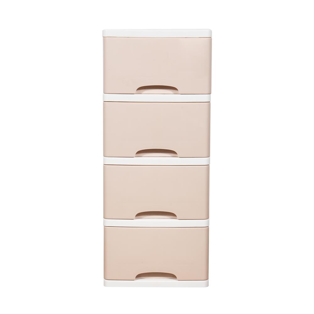 ตู้ลิ้นชัก 4 ชั้น STACKO KS-514P 36x43.5x87 ซม. สีชมพู