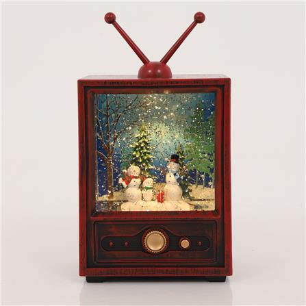 ของตกแต่งดนตรี TV HOME LIVING STYLE SNOWMAN สีน้ำตาล_6