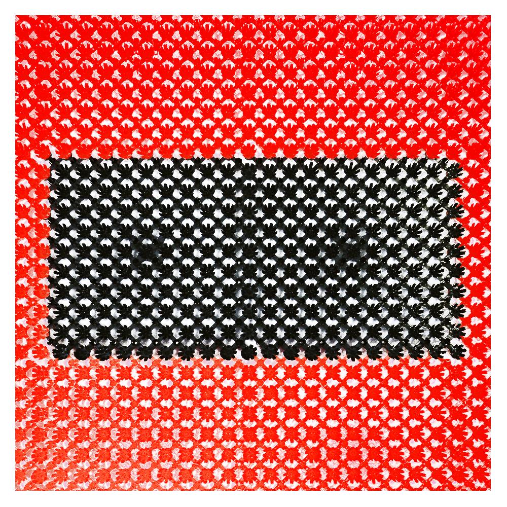 พรมเช็ดเท้าดักฝุ่น ME LIVING 14556 43X71 ซม. สีแดง