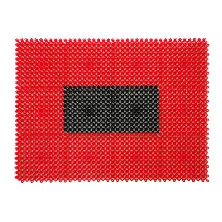 พรมเช็ดเท้าดักฝุ่น ME LIVING 14556 43X71 ซม. สีแดง_0