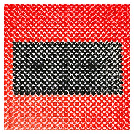 พรมเช็ดเท้าดักฝุ่น ME LIVING 14556 43X71 ซม. สีแดง_1