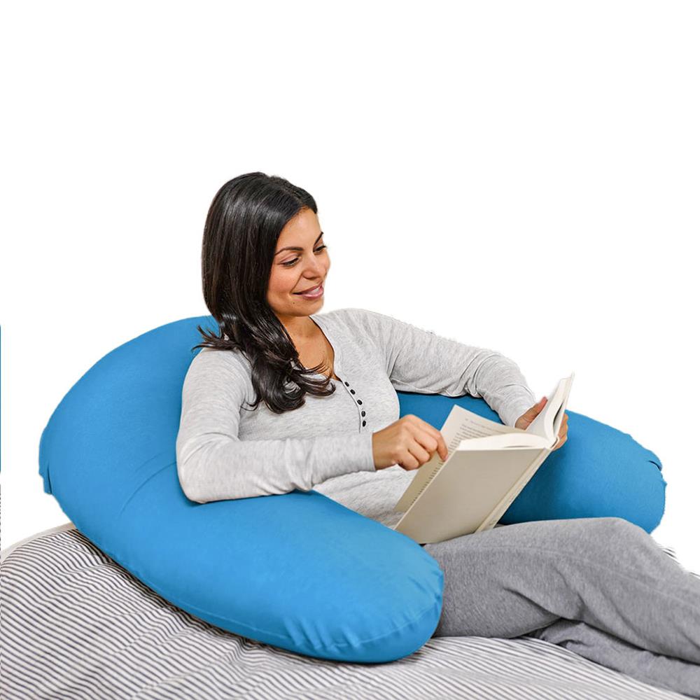 หมอนอิงตัว U YOGIBO SUPPORT 92x122 ซม. สีฟ้า