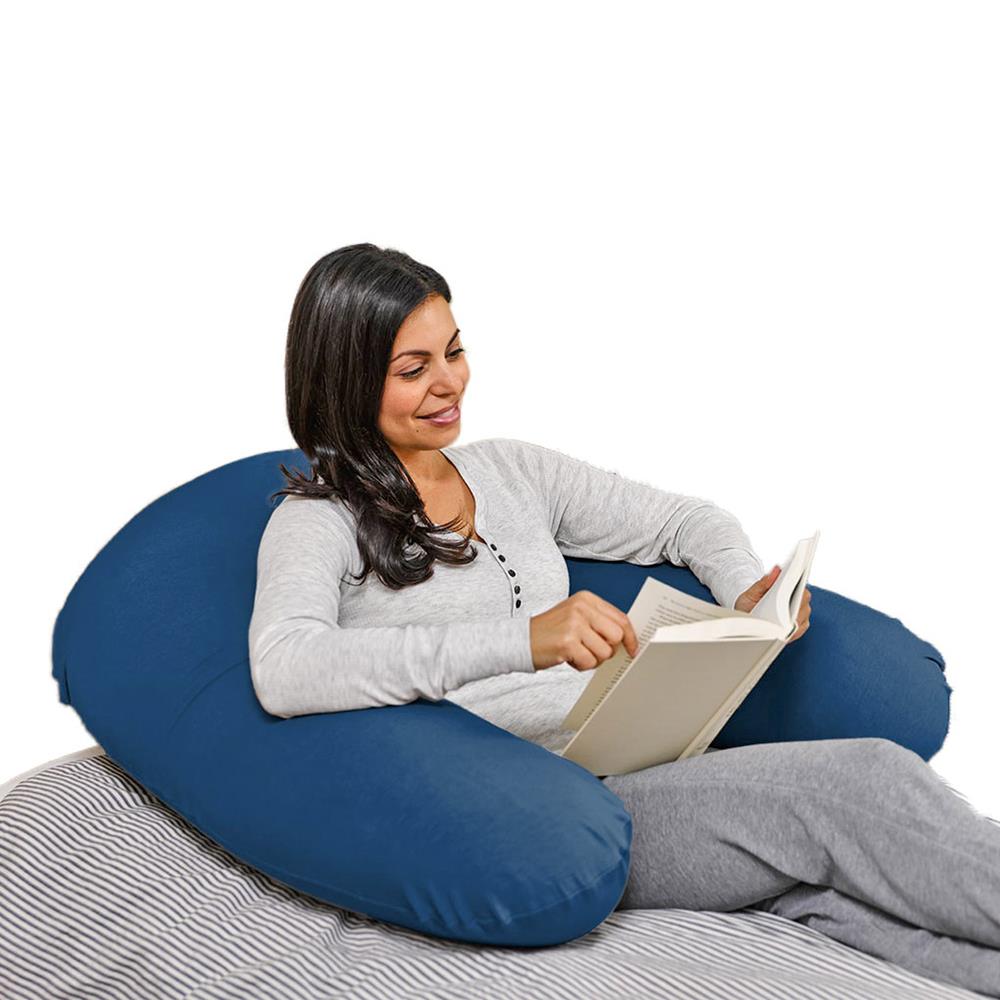 หมอนอิงตัว U YOGIBO SUPPORT 92x122 ซม. สีน้ำเงิน