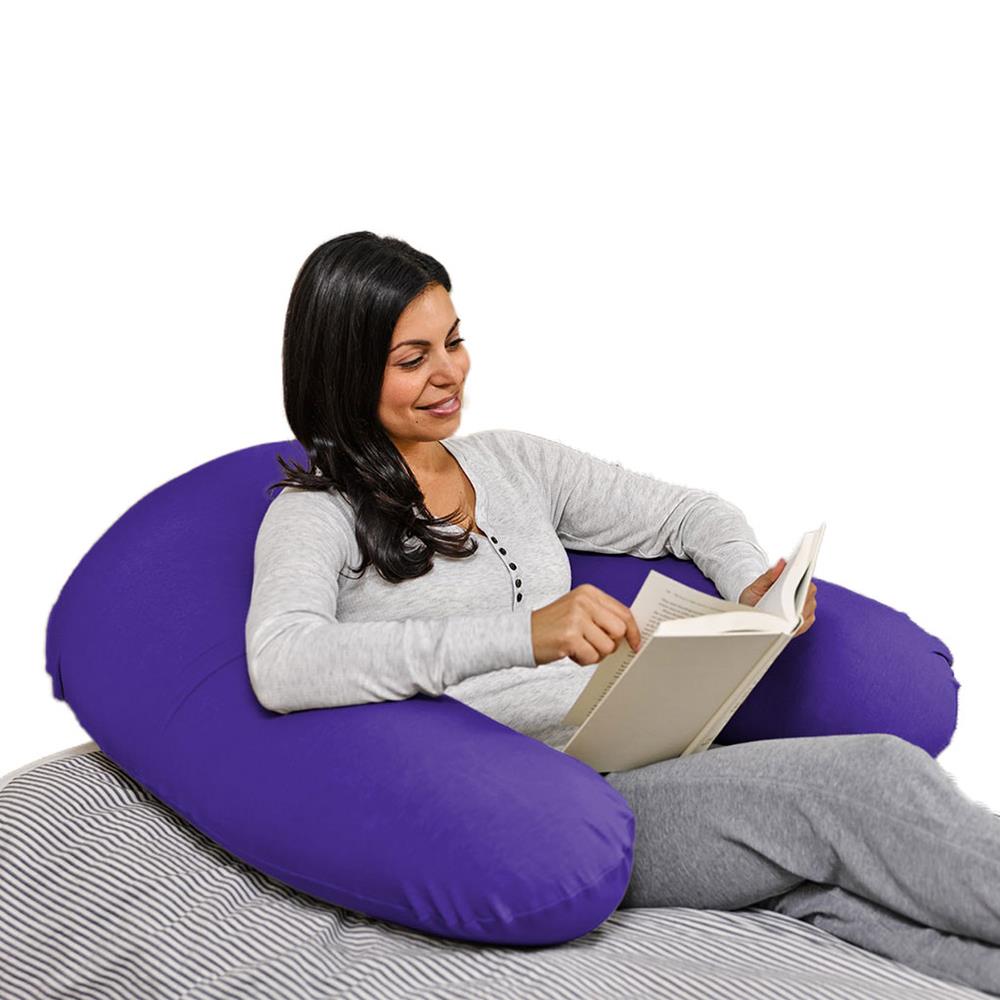 หมอนอิงตัว U YOGIBO SUPPORT 92x122 ซม. สีม่วง