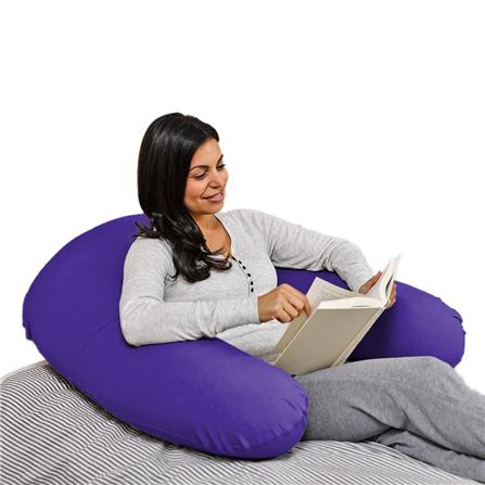 หมอนอิงตัว U YOGIBO SUPPORT 92x122 ซม. สีม่วง_1