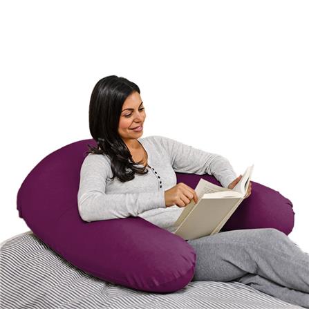 หมอนอิงตัว U YOGIBO SUPPORT 92x122 ซม. สีม่วงเข้ม_1