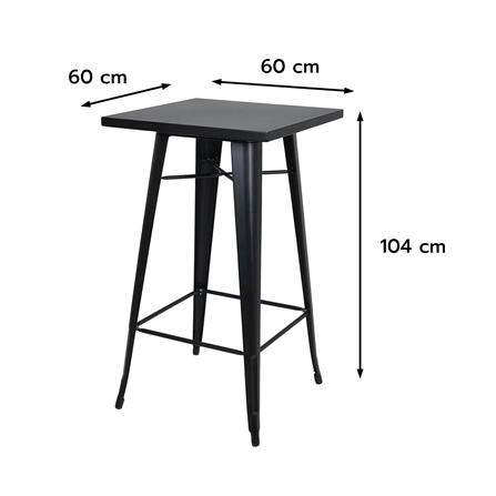 โต๊ะบาร์สนามเหล็ก SPRING MAXX สีดำ_9