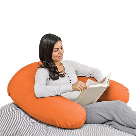 หมอนอิงตัว U YOGIBO SUPPORT 92x122 ซม. สีส้ม_1