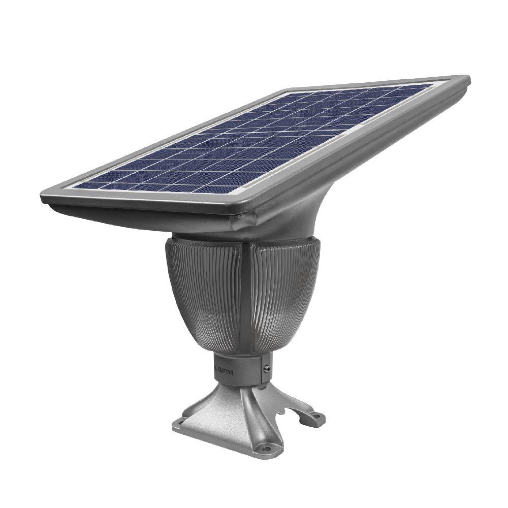 ไฟหัวเสา SOLAR LED LAMPTAN DELUXE 10 วัตต์ DAYLIGHT สีเทา