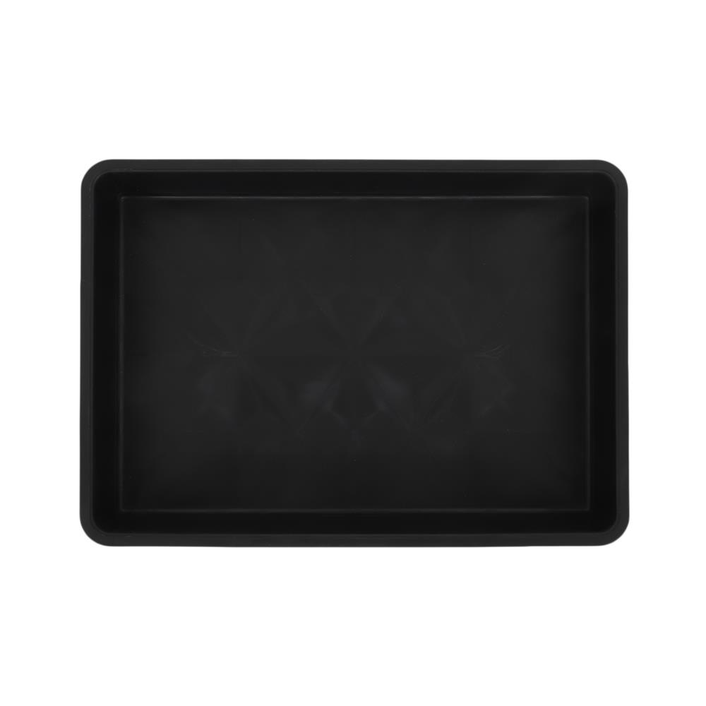 ถาดเพาะชำไม่มีรูระบายน้ำ SPRING 36x50 ซม. สีดำ