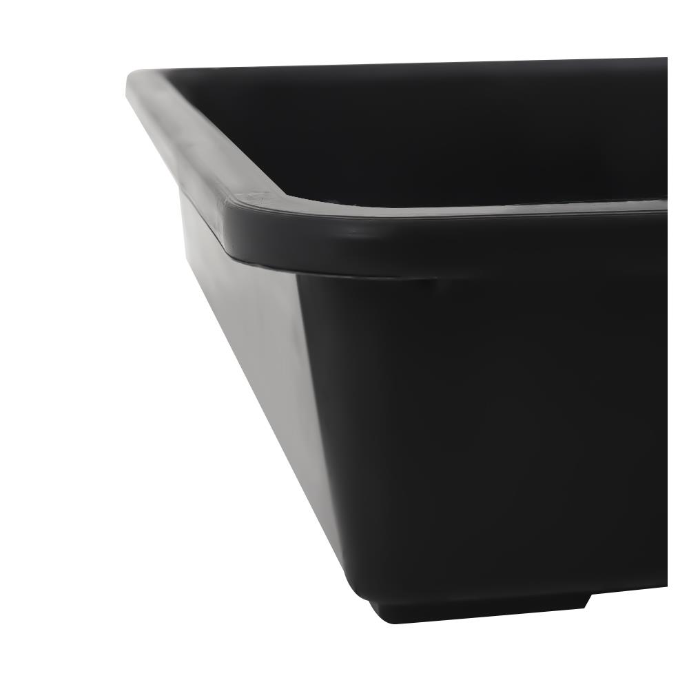 ถาดเพาะชำไม่มีรูระบายน้ำ SPRING 36x50 ซม. สีดำ