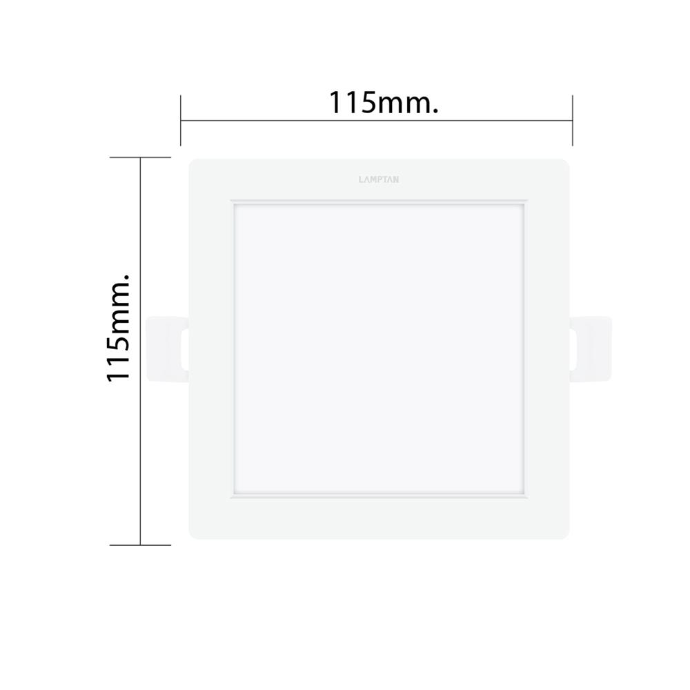ดาวน์ไลท์ LED LAMPTAN COLOUR SWITCH DECIDE 3.5 นิ้ว 10 วัตต์ DAYLIGHT/WARM WHITE/COOL WHITE สีขาว