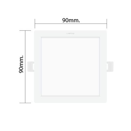 ดาวน์ไลท์ LED LAMPTAN COLOUR SWITCH DECIDE 3 นิ้ว 6 วัตต์ DAYLIGHT/WARM WHITE/COOL WHITE สีขาว_6