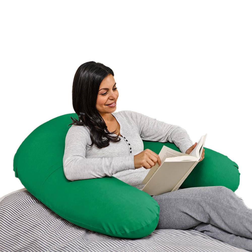 หมอนอิงตัว U YOGIBO SUPPORT 92x122 ซม. สีเขียวเข้ม