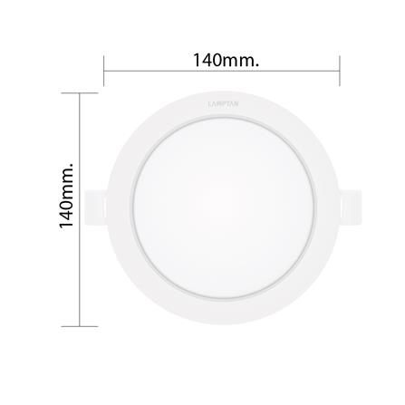 ดาวน์ไลท์ LED LAMPTAN COLOUR SWITCH DECIDE 4.5 นิ้ว 13 วัตต์ DAYLIGHT/WARM WHITE/COOL WHITE สีขาว_6