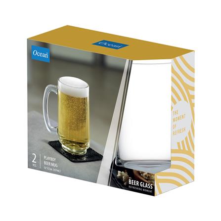 แก้วเบียร์ 340ml OCEAN GLASS PLAY BOY แพ็ค 2 ใบ_2
