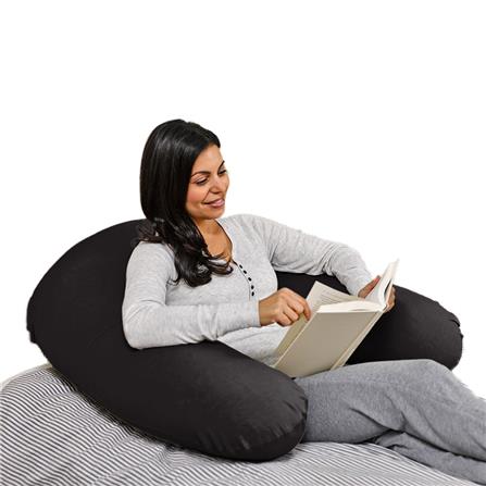 หมอนอิงตัว U YOGIBO SUPPORT 92x122 ซม. สีดำ_1