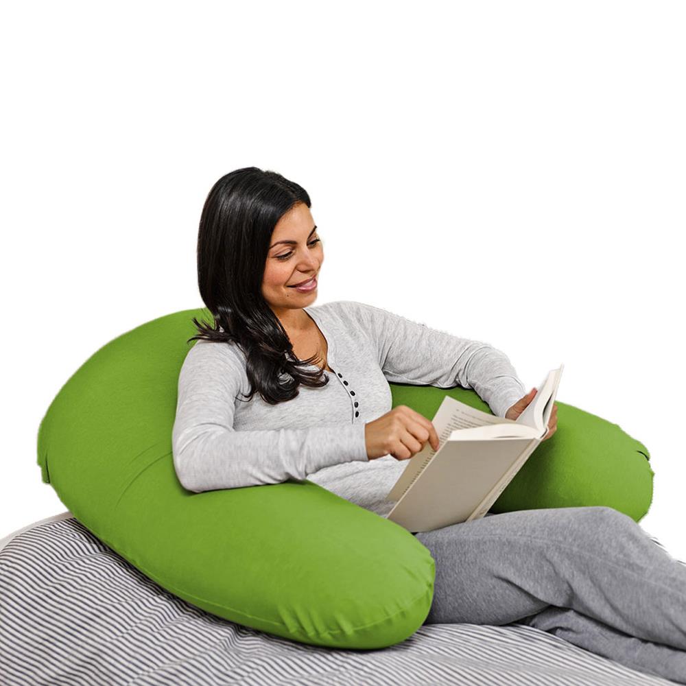 หมอนอิงตัว U YOGIBO SUPPORT 92x122 ซม. สีเขียว