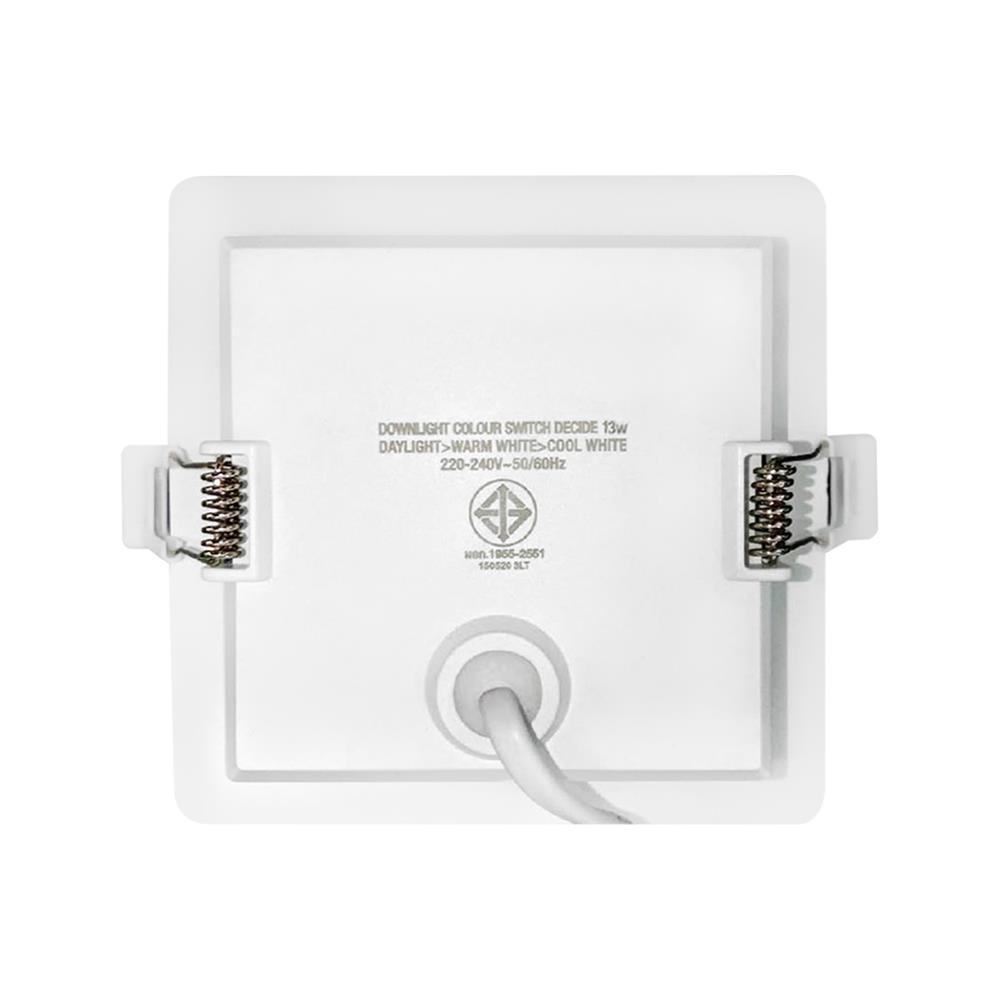 ดาวน์ไลท์ LED LAMPTAN COLOUR SWITCH DECIDE 5 นิ้ว 13 วัตต์ DAYLIGHT/WARM WHITE/COOL WHITE สีขาว