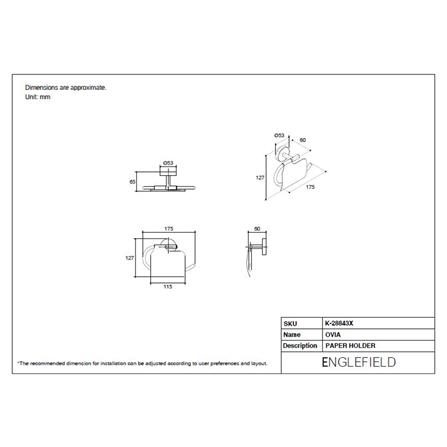 ที่ใส่กระดาษ ENGLEFIELD K-28843X-BL สีดำ_1