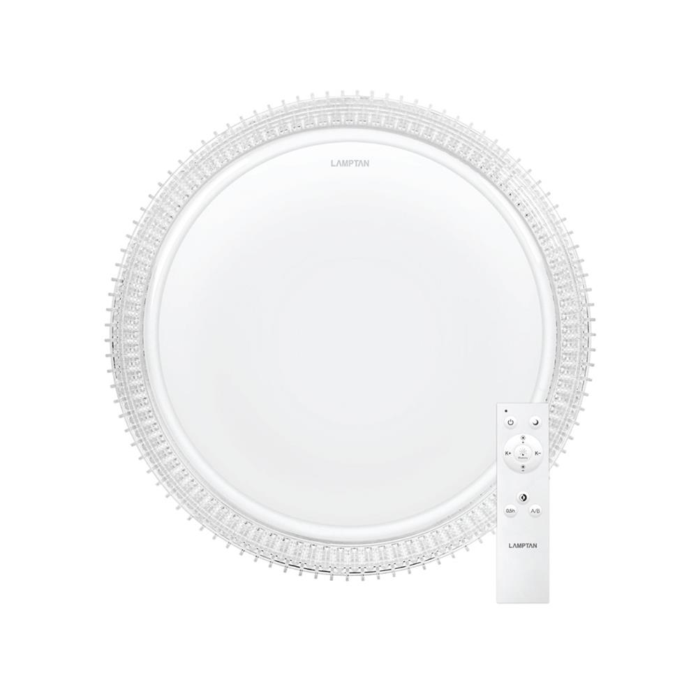 ไฟเพดาน LED LAMPTAN CROWN 17 นิ้ว 36 วัตต์ DAYLIGHT/COOL WHITE/WARM WHITE สีขาว