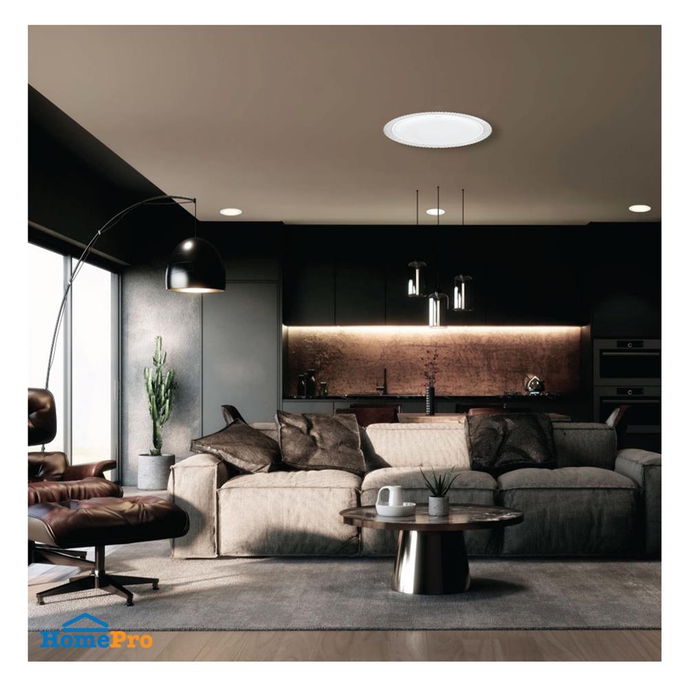 ไฟเพดาน LED LAMPTAN CROWN 17 นิ้ว 36 วัตต์ DAYLIGHT/COOL WHITE/WARM WHITE สีขาว