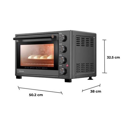 เตาอบเล็กแมนนวล TOSHIBA TL-MC35Z 35 ลิตร สีเทา_1