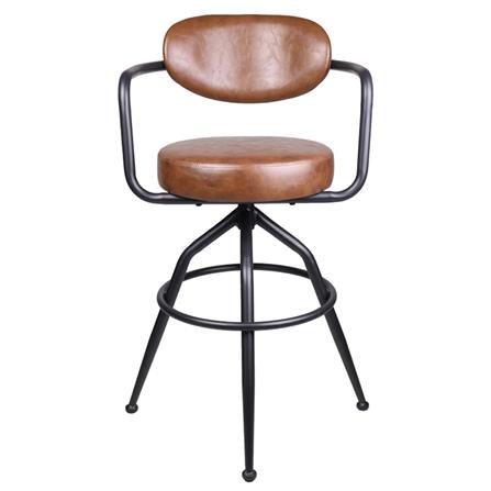 เก้าอี้บาร์สตูล FURINTREND ST10 สีน้ำตาล_1
