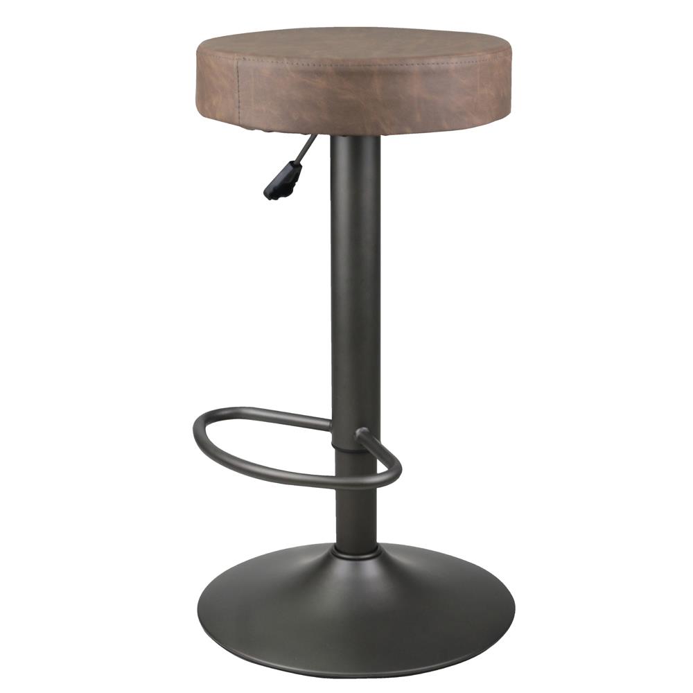 เก้าอี้บาร์กลม FURINTREND ST09B Redbrown