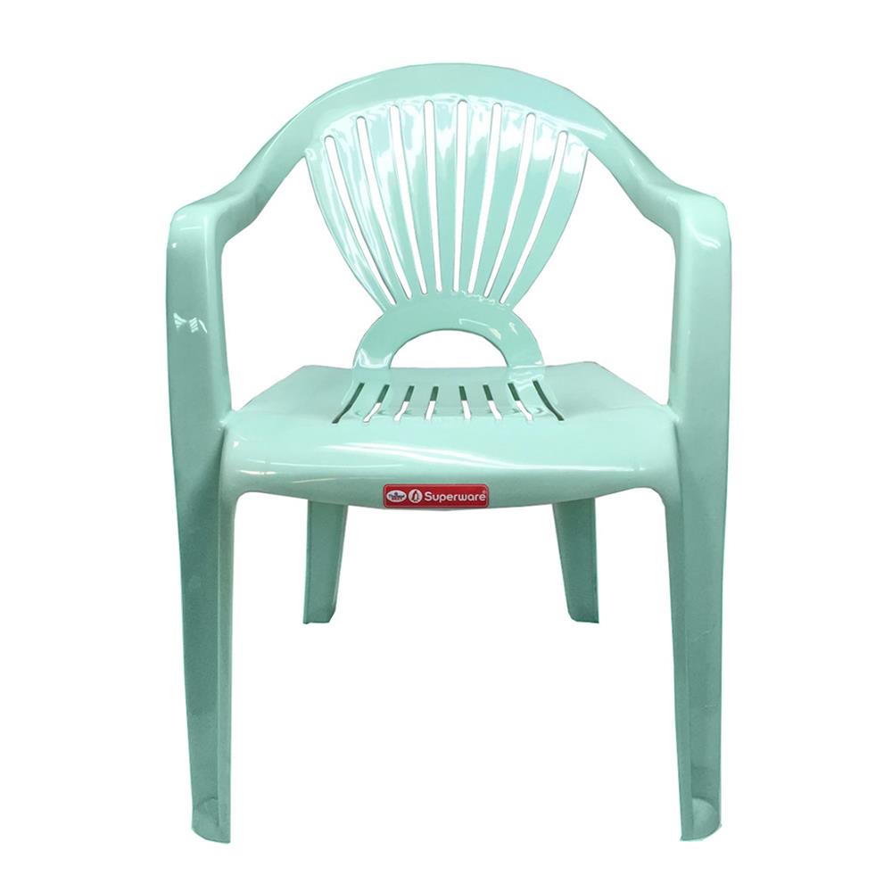 เก้าอี้พลาสติก SUPERWARE รุ่น CH-48 สีเขียว