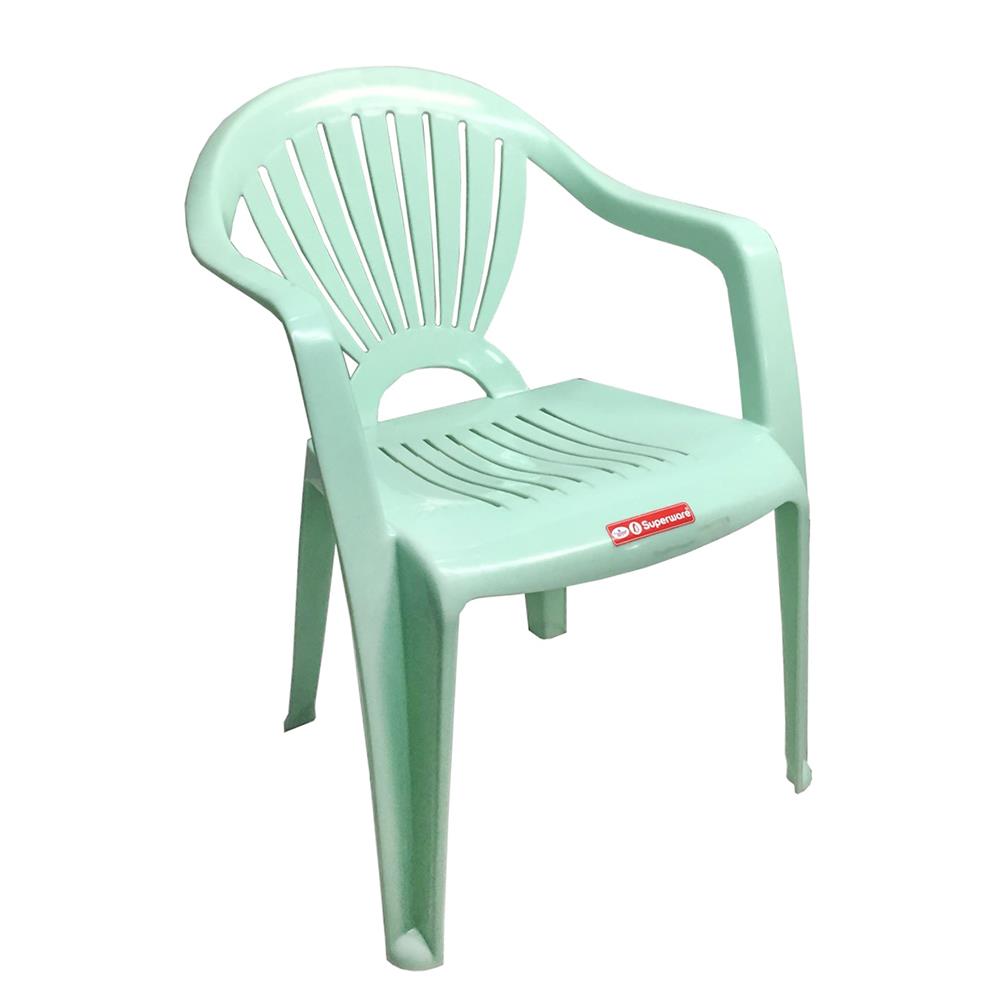 เก้าอี้พลาสติก SUPERWARE รุ่น CH-48 สีเขียว