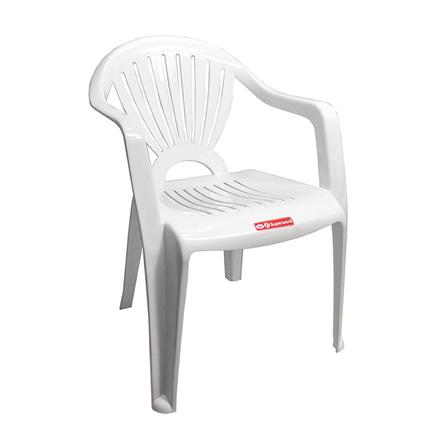 เก้าอี้พนักพิงท้าวแขน SUPERWARE CH-48 สีขาว_1