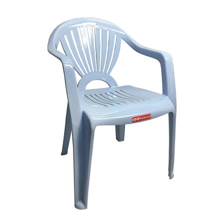 เก้าอี้พนักพิงเท้าแขน SUPERWARE CH-48 สีฟ้าหินขัด_1