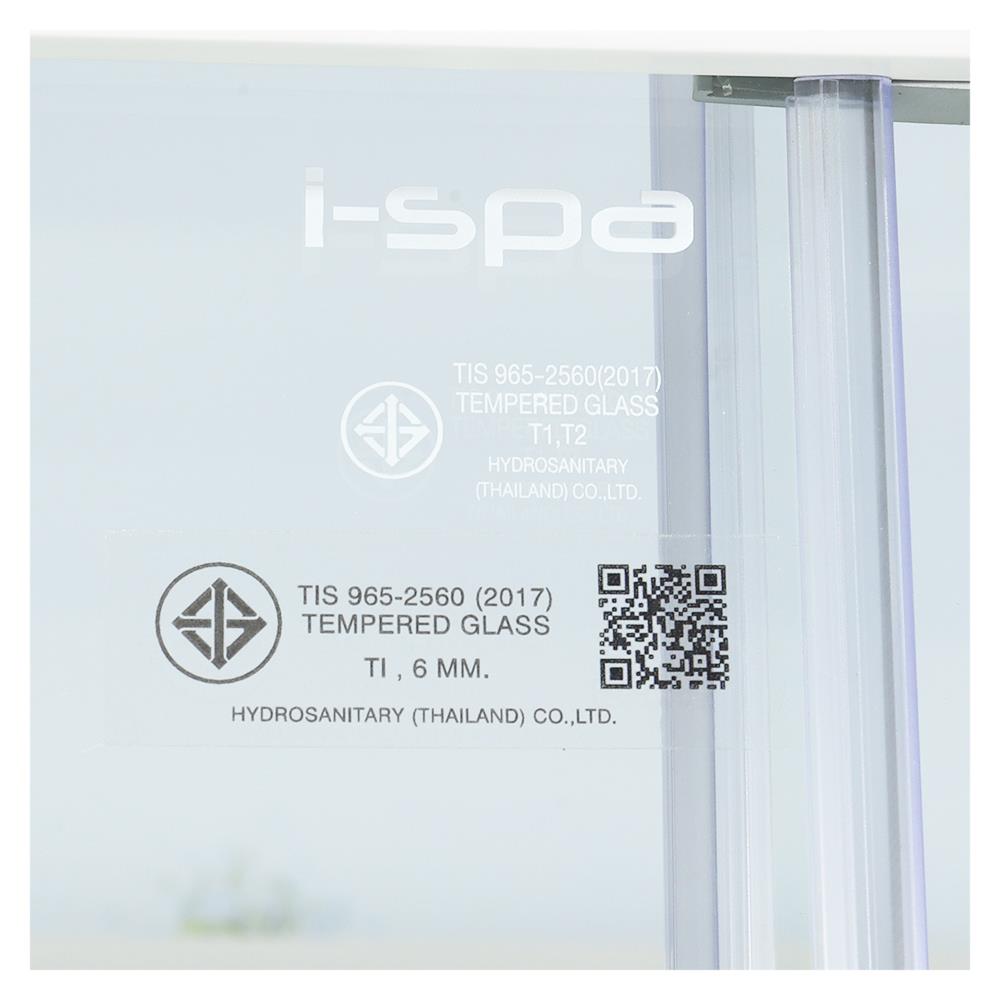 ฉากกั้นอาบน้ำ I-SPA BD-SVE150185GWH 150x185 ซม.