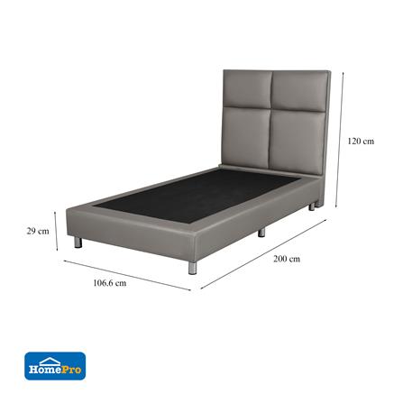 ฐานรองหัวเตียง 3.5 ฟุต HOME LIVING STYLE SQUARE สีเทาอ่อน_6