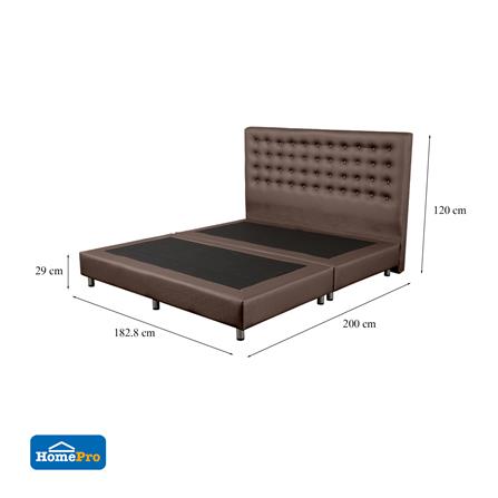 ฐานรองหัวเตียง 6 ฟุต HOME LIVING STYLE DIAMOND สีน้ำตาลเข้ม_5