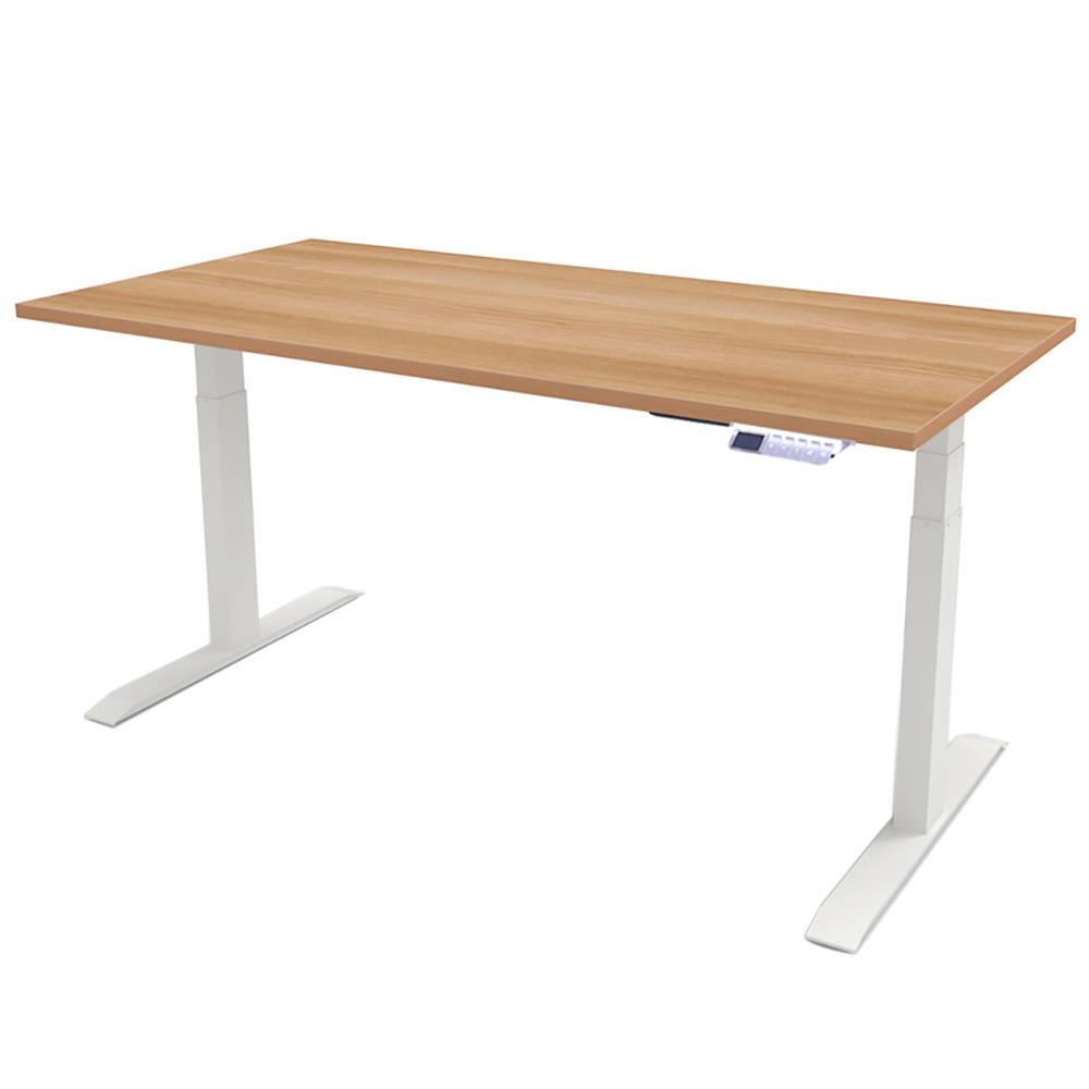 โต๊ะทำงานปรับระดับ ERGOTREND SIT 2 STAND GEN4 180 ซม. สี CAPUCINO/ขาว