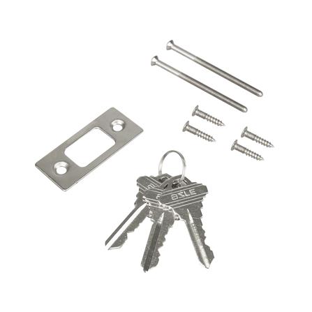 กุญแจลิ้นตาย 2 ด้าน AZLE 407 สีสเตนเลส_1