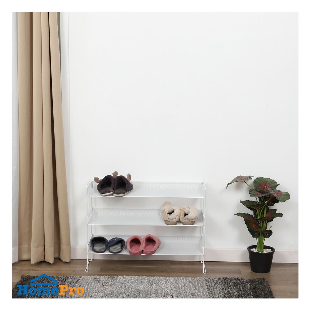 ชั้นวางรองเท้า 3 ชั้น STACKO BILA 77x26.5x57.5 ซม. สีขาว