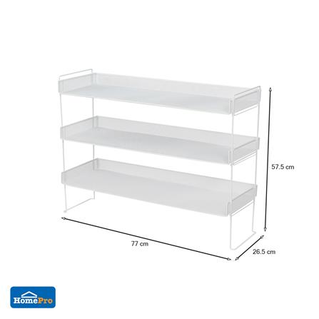 ชั้นวางรองเท้า 3 ชั้น STACKO BILA 77x26.5x57.5 ซม. สีขาว_6