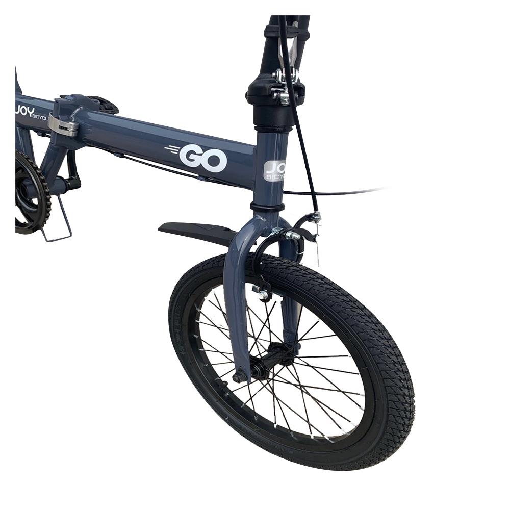 จักรยานพับ 16 นิ้ว JOY BICYCLE GO สีเทา
