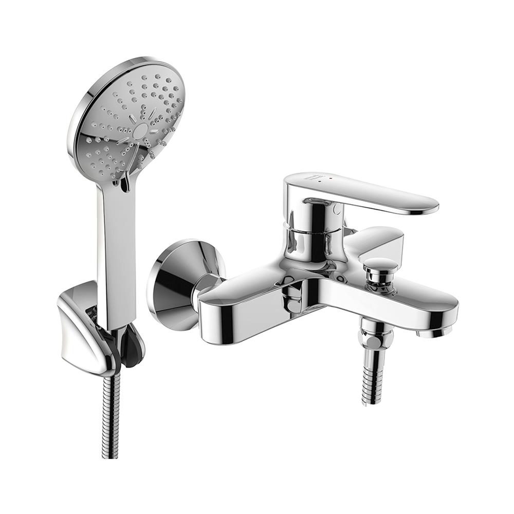 ก๊อกผสมยืนอาบน้ำพร้อมฝักบัว AMERICAN STANDARD FFASB211-6T1500BT0 สีโครม