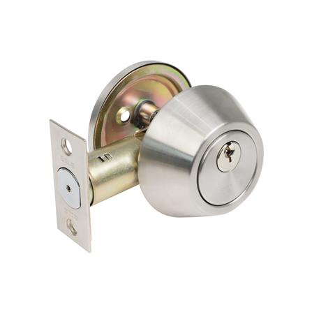 กุญแจลิ้นตาย 1 ด้าน AZLE D101-SS สีสเตนเลส