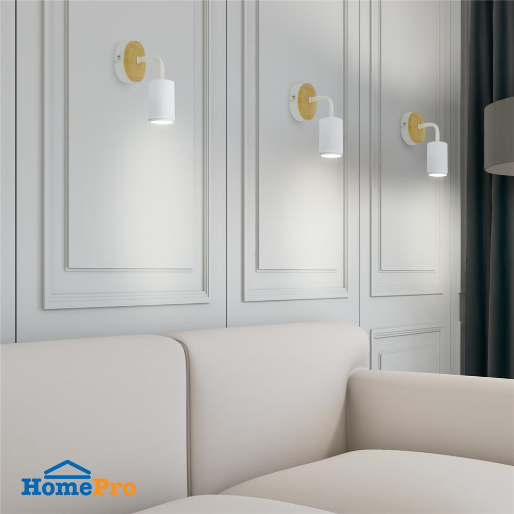 ไฟกิ่งภายใน CARINI VW0371-1 สีขาว/ลายไม้ 1 หัว