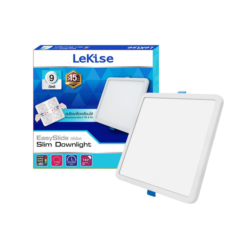ดาวน์ไลท์ LED LEKISE FLXF 4 นิ้ว 9 วัตต์ DAYLIGHT สีขาว